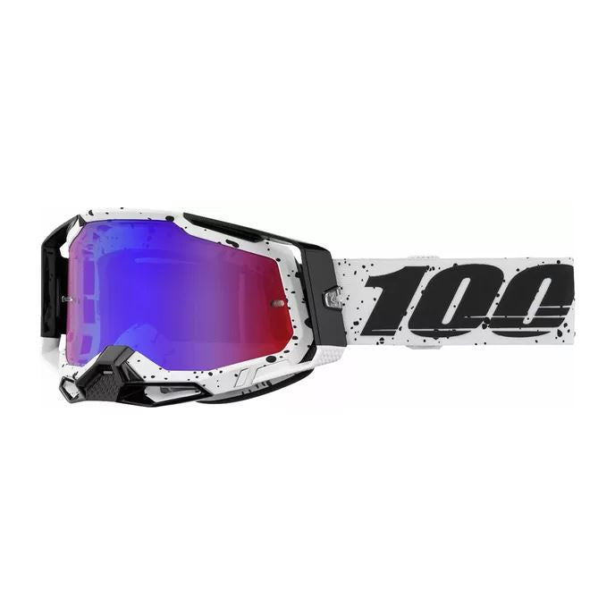 100% MX Goggles Racecraft 2 Trinity Red Blue Mirror